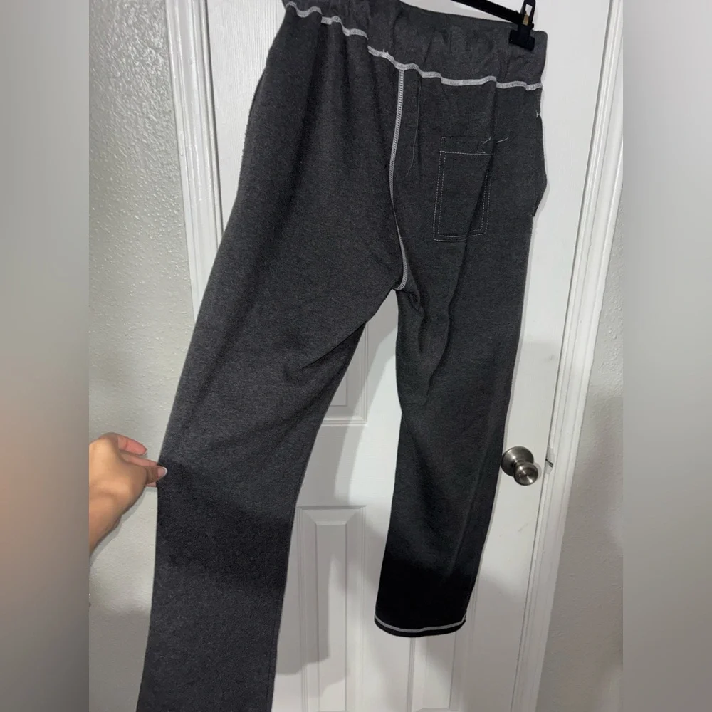 True Religion Black Sweat Joggers with White Logo - Picture 6 of 7